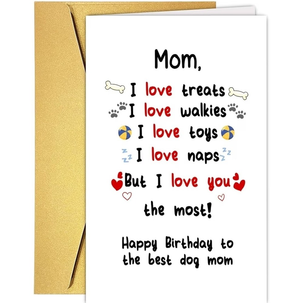 Lot of 10 Funny Dog Mom Birthday Greeting Cards w/ Envelopes Pet Lover Cards
